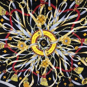 Alessandro Meucci Accessories - Alessandro Meucci black and gold silk scarf Alessandro Meucci Accessories - Alessandro Meucci black and gold silk scarf